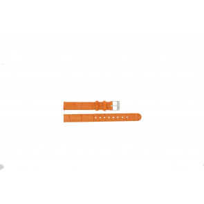 Lacoste correa de reloj 2000524 / LC-30-3-14-0131 Cuero Naranja 12mm + costura naranja